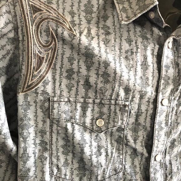 Rock 47 mens button down shirt. Size large - Picture 3 of 16